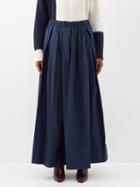 S Max Mara - Tripoli Skirt - Womens - Dark Blue