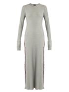 Albus Lumen Porto Cotton-blend Ribbed-jersey Maxi Dress