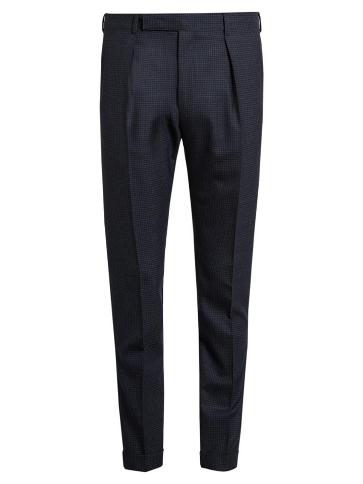 Paul Smith Slim-fit Checked Wool Trousers