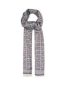 Givenchy - 4g-jacquard Silk-blend Scarf - Womens - Blue