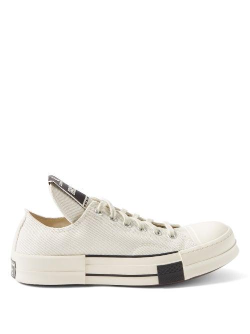Rick Owens Drkshdw X Converse - X Converse Drkstar Chuck 70 Canvas Trainers - Womens - White