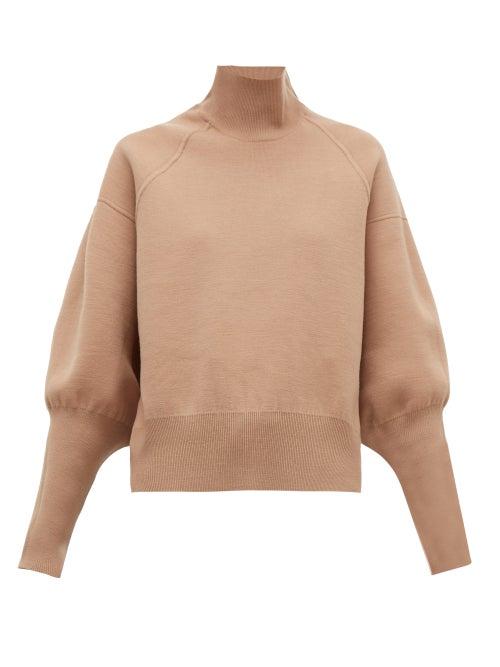Matchesfashion.com Acne Studios - Kelenor Balloon Sleeve Sweater - Womens - Camel