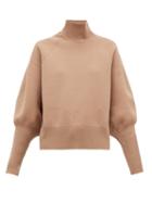 Matchesfashion.com Acne Studios - Kelenor Balloon Sleeve Sweater - Womens - Camel