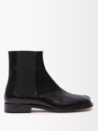 Maison Margiela - Tabi Split-toe Patent-leather Chelsea Boots - Mens - Black