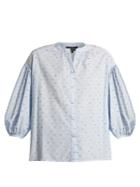 Saloni Bette Cotton-blend Seersucker Shirt