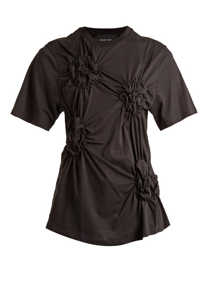 Simone Rocha Smocked-front T-shirt