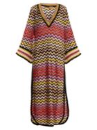 Missoni Mare Deep V-neck Zigzag-knit Kaftan
