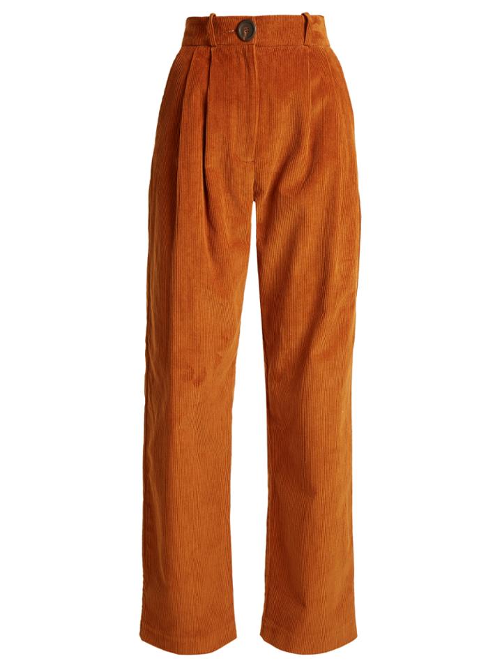 A.w.a.k.e. High-rise Wide-leg Corduroy Trousers