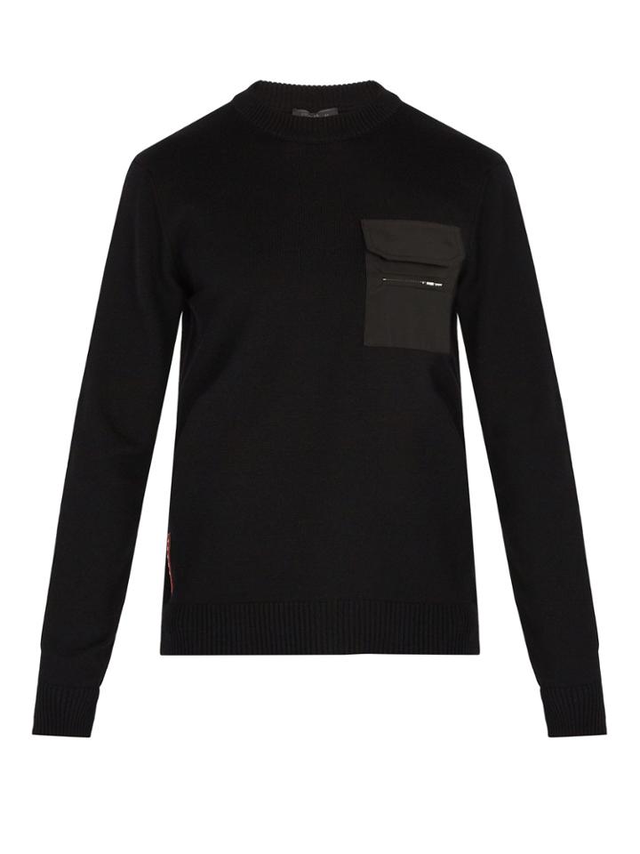 Prada Patch Pocket Wool Sweater