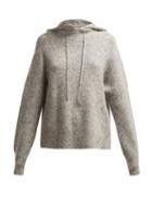 Matchesfashion.com Ganni - Callahan Hooded Sweater - Womens - Light Grey