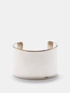 Alexander Mcqueen - Logo-engraved Cuff - Womens - Silver