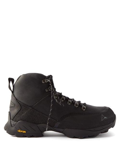 Roa - Andreas Leather Hiking Boots - Mens - Black