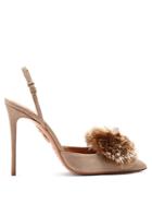 Aquazzura Powder Puff 115 Suede Pumps