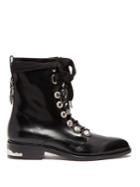 Toga Polished Leather Ankle Boots