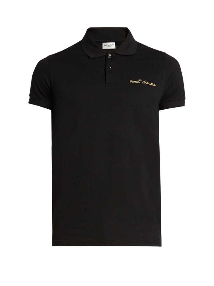 Saint Laurent Sweet Dreams Cotton Polo Shirt