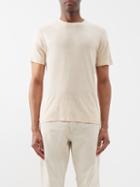 Isabel Marant - Leon Linen-jersey T-shirt - Mens - Cream