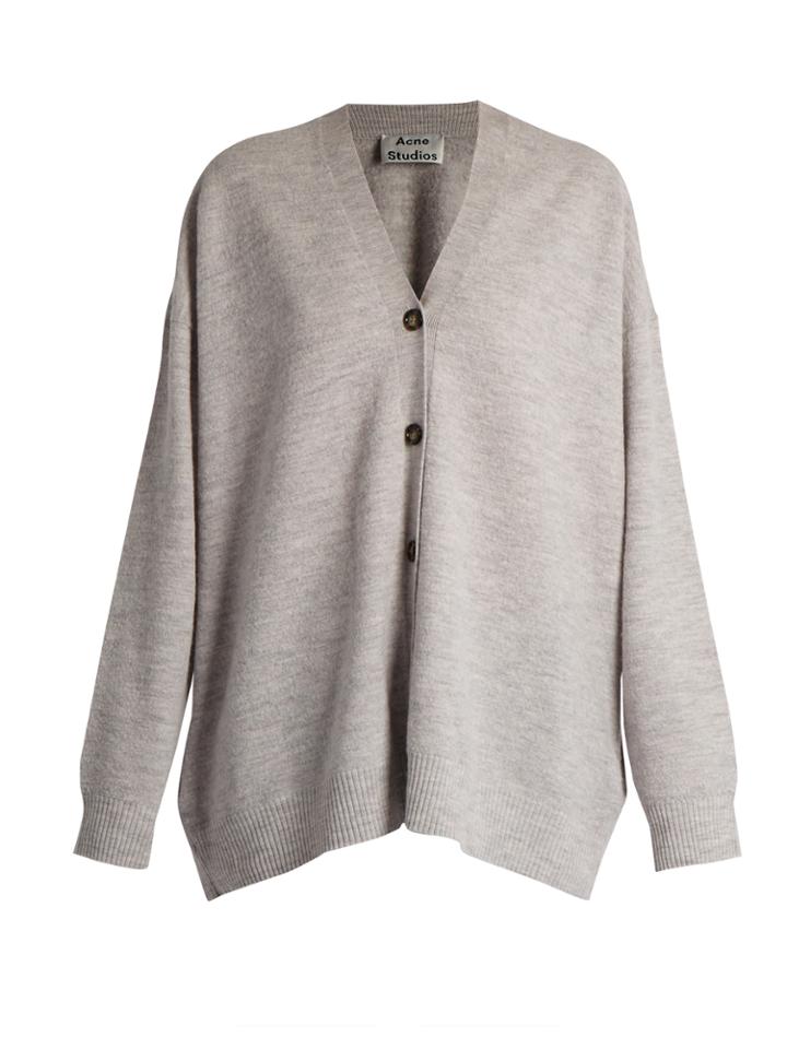 Acne Studios Mesi Oversize Wool Cardigan
