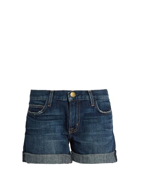 Current/elliott The Boyfriend Low-slung Rolled Shorts