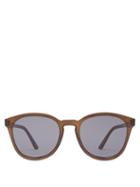 Matchesfashion.com Le Specs - Renegade Round Frame Acetate Sunglasses - Womens - Black