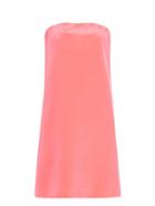 Raey Bandeau Silk Mini Dress