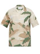 Matchesfashion.com Kuro - Palm Print Cotton Shirt - Mens - Khaki