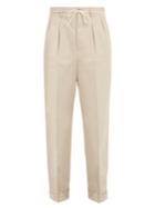 Maison Margiela Straight-leg Herringbone Cotton Trousers