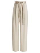 Brunello Cucinelli Bead-embellished Wide-leg Trousers