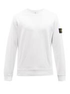 Stone Island - Logo-patch Cotton-jersey Sweatshirt - Mens - White