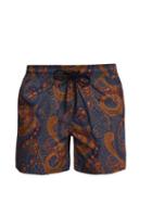 Matchesfashion.com Etro - Paisley Print Swim Shorts - Mens - Brown Multi