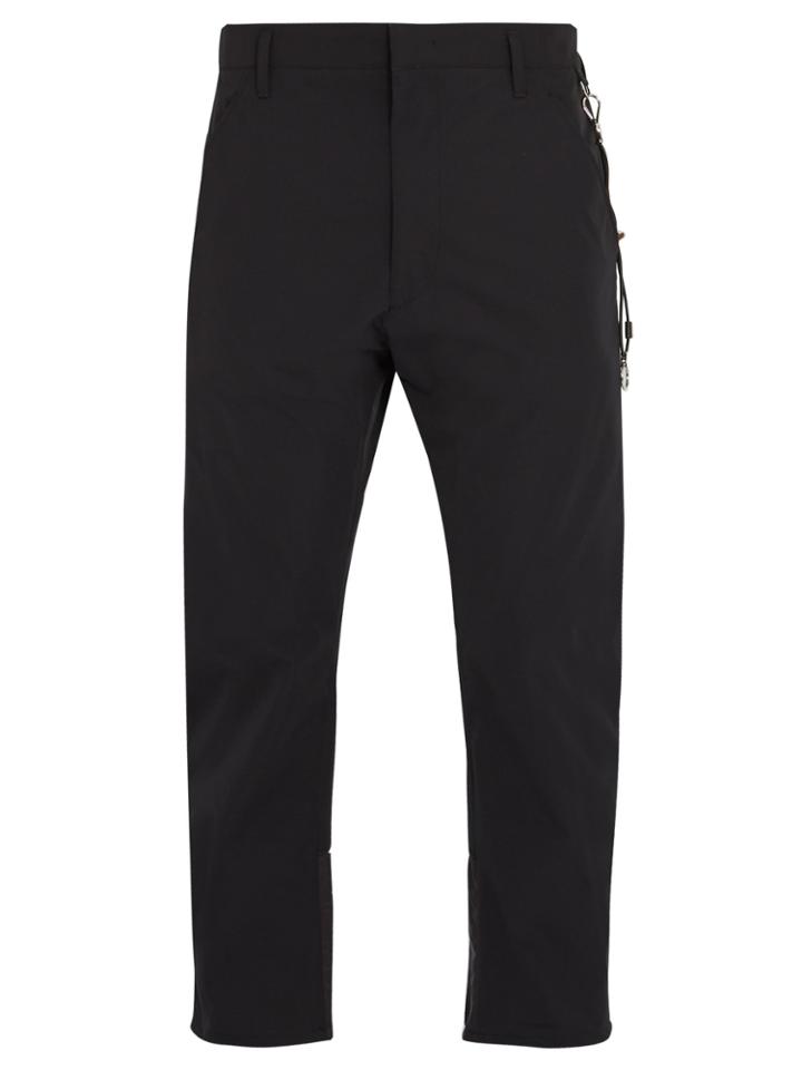 Prada Mid-rise Contrasting Panel Trousers