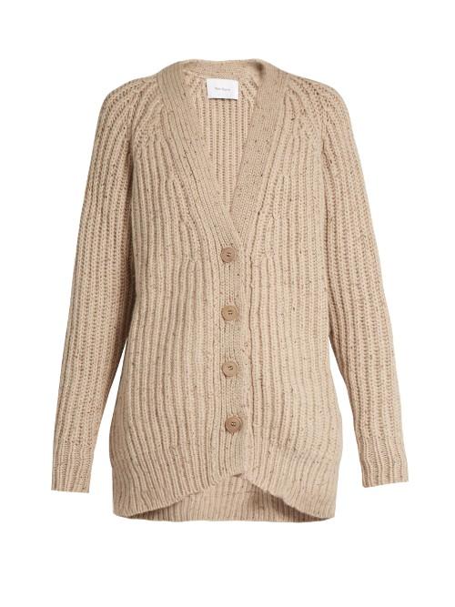 Ryan Roche Ribbed-knit Cashmere Cardigan