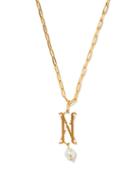 Matchesfashion.com Simone Rocha - Initial-pendant Gold-plated Necklace (n-z) - Womens - Gold Multi