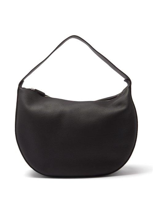 The Row - Allie Medium Leather Shoulder Bag - Womens - Black