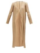 Ladies Rtw Pleats Please Issey Miyake - Bouquet Colors Technical-pleated Day Coat - Womens - Nude