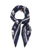 Alexander Mcqueen Sweetheart Skull-print Silk-twill Scarf