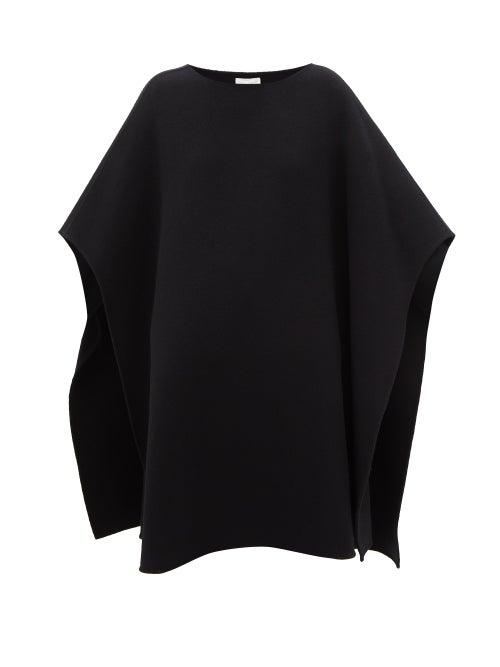 The Row - Bruun Double-faced Virgin Wool-blend Cape - Womens - Black