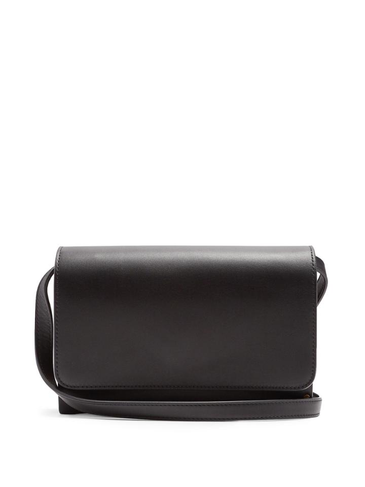 The Row Stud-embellished Wood And Leather Bag