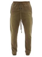 Mens Rtw Fear Of God - Logo-patch Cotton-jersey Track Pants - Mens - Brown