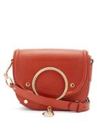 Matchesfashion.com See By Chlo - Mara Small Lizard-effect Leather Cross-body Bag - Womens - Red
