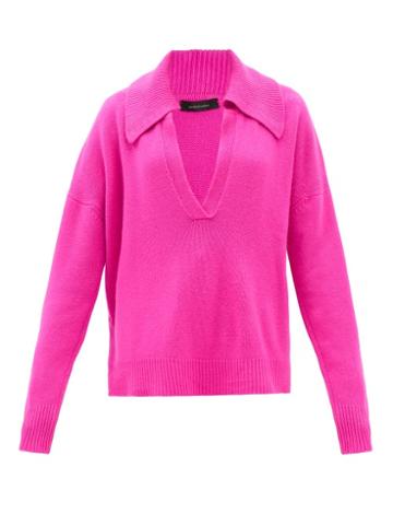 Made In Tomboy - Musa Cashmere Polo Sweater - Womens - Pink