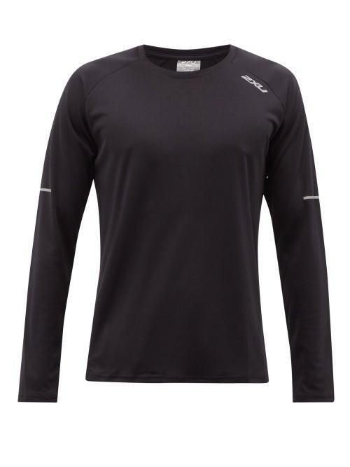 2xu - Aero Technical-mesh Long-sleeved T-shirt - Mens - Black