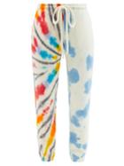 The Elder Statesman - X Mordechai Mash Tie-dye Cashmere Track Pants - Womens - Blue Multi