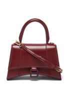 Matchesfashion.com Balenciaga - Hourglass Small Leather Bag - Womens - Burgundy