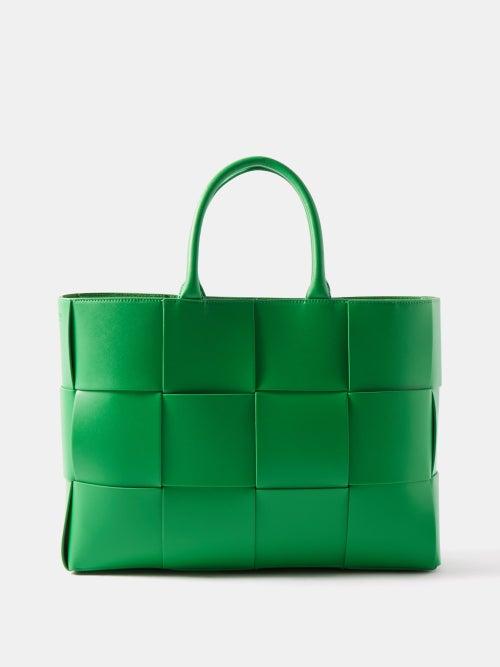 Bottega Veneta - Arco Intrecciato-leather Tote - Mens - Green