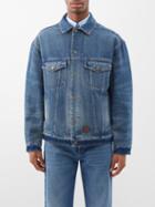 Gucci - Reversible Gg-jacquard Denim Jacket - Mens - Blue Multi