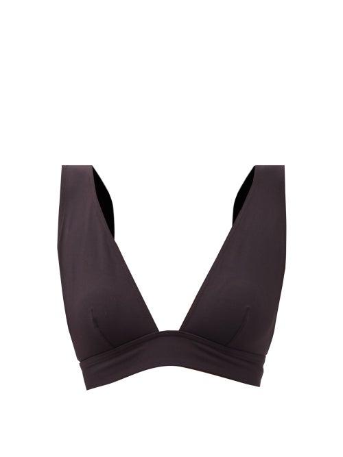 Eres - Chrome Full-cup Triangle Bikini Top - Womens - Black