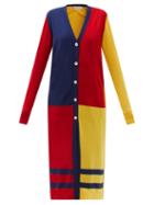 Matchesfashion.com Marni - Colour-block Knitted Longline Cardigan - Womens - Multi