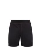 Matchesfashion.com On - Panelled Crepe And Mesh Running Shorts - Mens - Black