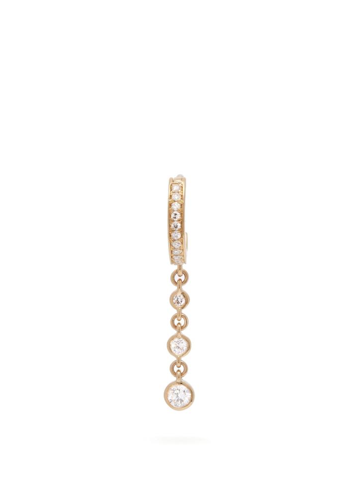 Jacquie Aiche Gold & Diamond Single Earring