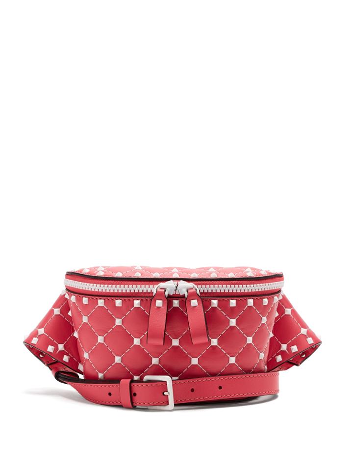 Valentino Free Rockstud Quilted-leather Belt Bag